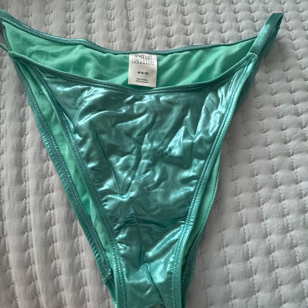 Wild Fable Shimmering Teal Bikini Bottom